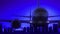 Toronto Canada Airplane Take Off Moon Night Blue Skyline Travel