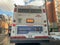 TORONTO CANADA - JANUARY 22 2021: BACK OF TTC BUS WITH \\\'USE FACE COVERING\\\' SIGNAGE