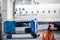 Toronto, Canada - March 11, 2019 : Airline workers loading baggage onto a Delta Connection plane