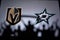 TORONTO, CANADA, SEPTEMBER. 11. 2020: NHL Stanley Cup conference Final, Vegas Golden Knights vs Dallas Stars. Silhouette photo,