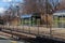 Toronto, Canada â€“ December 4th 2018 waiting place by the railways for long-distance high-speed intercity train