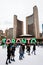 Toronto City Hall or New City Hall. Skating rink Canada