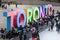 Toronto City Hall or New City Hall. Skating rink Canada