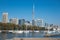 Toronto cityscape panorama CN Tower