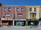 Toronto, colorful storefronts in an ethnic neighborhood