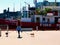 Toronto, Harbourfront. Lake Ontario with Fire Rescue Boat. Outdoors and recreation.