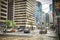 TORONTO, ON - July 23, 2023: View of University Ave and King Street West in Downtown Toronto