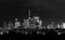 Toronto Night Skyline in Black and White