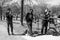 TORONTO, ONTARIO, CANADA - MARCH 21, 2021: MUSICIANS PLAY AT CHRISTIE PITS PARK DURING COVID-19 PANDEMIC.