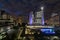 Toronto Ontario Canada at night with old courthouse clock tower