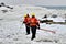 Toronto Police search the ice at Bluffers Park in response to a report of a missing person.