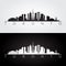 Toronto skyline silhouette.