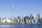 Toronto skyline, view from Hanlan\\\'s Point, Toronto, Ontario, Canada