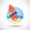 Torpedo buoy flat icon