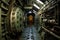 torpedo tube doors and loading mechanism inside submarine