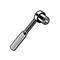 Torque Ratchet Wrench Retro Black and White