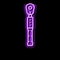 torque wrench tool neon glow icon illustration