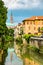 Torre Bissara with the Retrone River in Vicenza, Italy