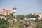 Torre de l`Aigua Water tower, old water cistern built in 1918, Modernisme style, Sabadell, Catalonia