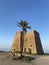 Torre de Macenas on Mojacar beach, Almeria, Spain.