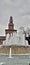 Torre del Filarete at Sforza Castle, Castello Sforzesco, Milan, northern Italy.o