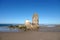 Torre del Loro Mazagon at Playa de Rompeculos beach in Mazagon, Spain