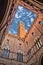 Torre del Mangia view from the Palazzo Pubblico in Siena, Tuscan