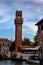Torre dell`Orologio at the Canal Grande di Murano, Veneto, Italy