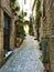Torre di Palme town in Marche region, Italy. Ancient street, nature and light