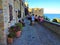 Torre di Palme town in Marche region, Italy. People, tourism and sea
