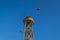 Torre Jaume tower cable car in the port of Barcelona