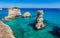 Torre Sant Andrea rocky coastline, Apulia, Italy