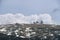 Torre tower highest point of Serra da Estrela in Portugal with snow, in Portugal