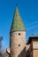 Torre Verde - Medieval green tower in Trento Italy