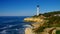 Torredembarra lighthouse near Tarragona, Costa Dorada