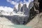 Torres del paine mountain and lake
