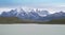 Torres del Piane peaks. Patagonian landscape with mountains.