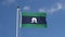 Torres Strait Islands flag flying on a flagpole