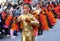 TORREVIEJA, SPAIN â€“ FEBRUARY 12, 2023: Kids in a colorful carnival costumes at a festive parade, Alicante, Costa blanca