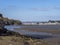 Torridge estuary view, north Devon, England. With wind frm turbines for green energy generation.