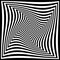 Torsion illusion pattern, optical geometric design