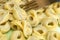 Tortellini are ring-shaped pasta or