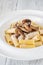 Tortiglioni with porcini mushrooms