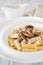 Tortiglioni with porcini mushrooms