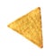 Tortilla Chip on White Background