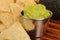 Tortilla chips and guacamole