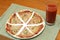 Tortilla Pizza and Juice