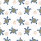 Tortoise decorative seamless vector pattern.