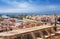 Tortosa with Cathedral from castle. Spain