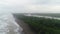 Tortuguero National Park turtle beach coast Costa Rica aerial plane view